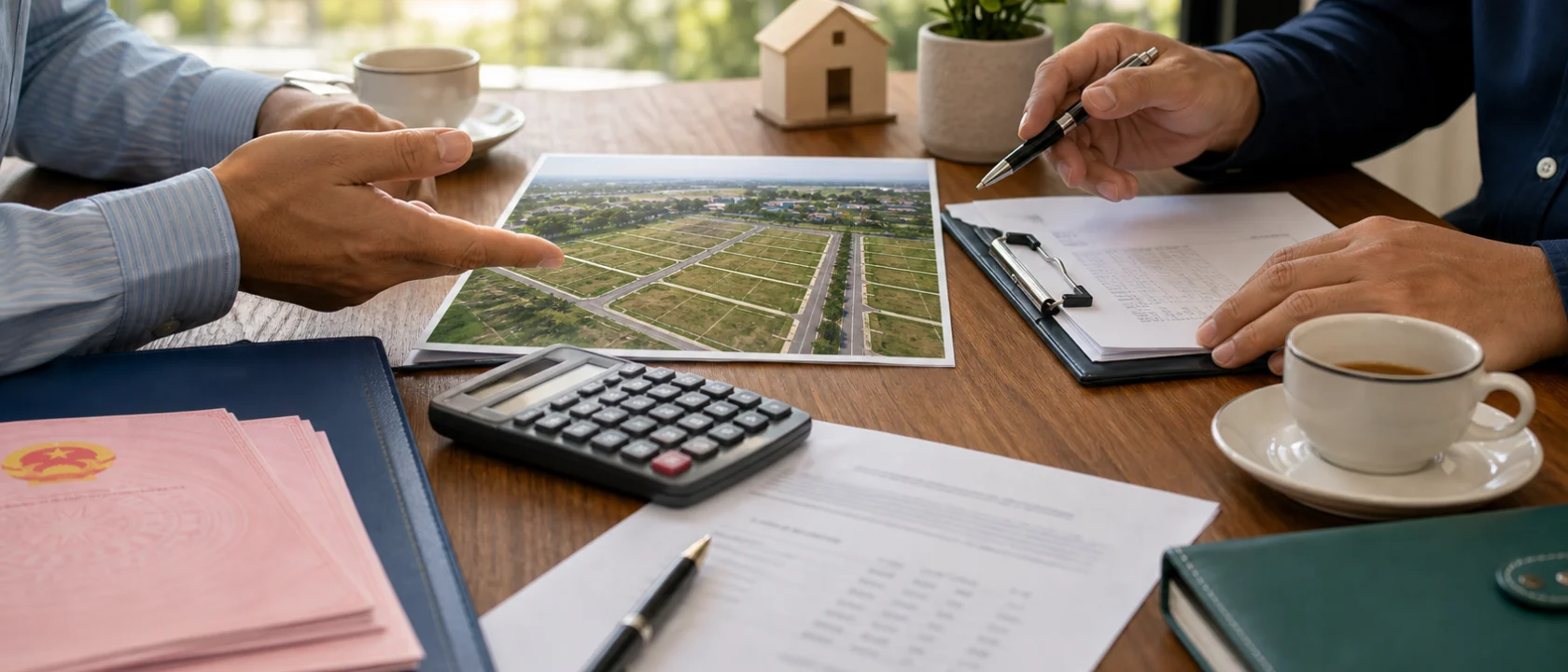 Buổi trao đổi thương lượng giá đất nền giữa người mua và người bán