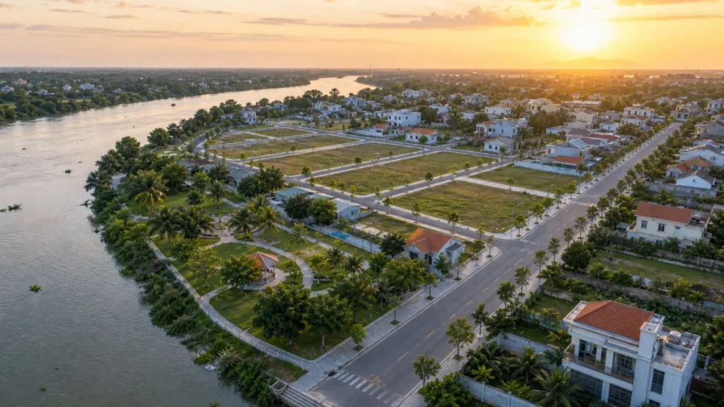 Khu dân cư Nam Sông Vàm Tây Ninh ven sông và khu dân cư thấp tầng